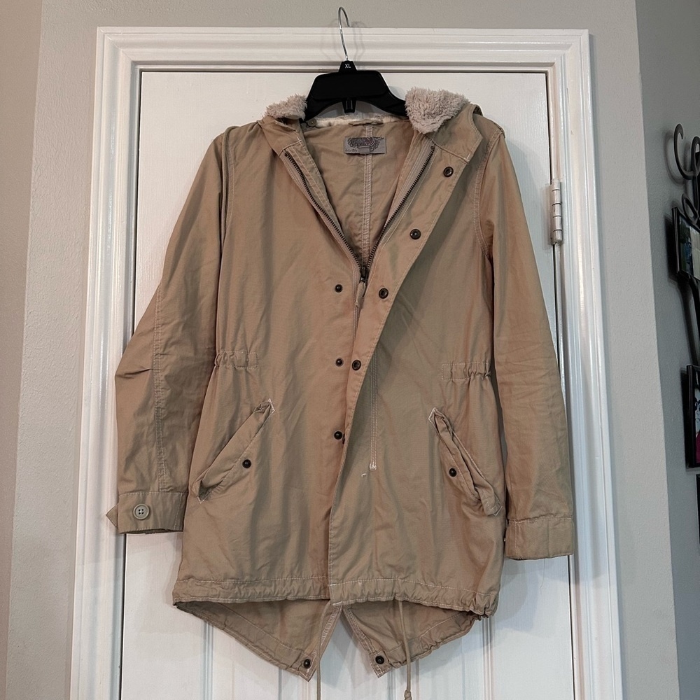 Ecote Tan Hooded Jacket
